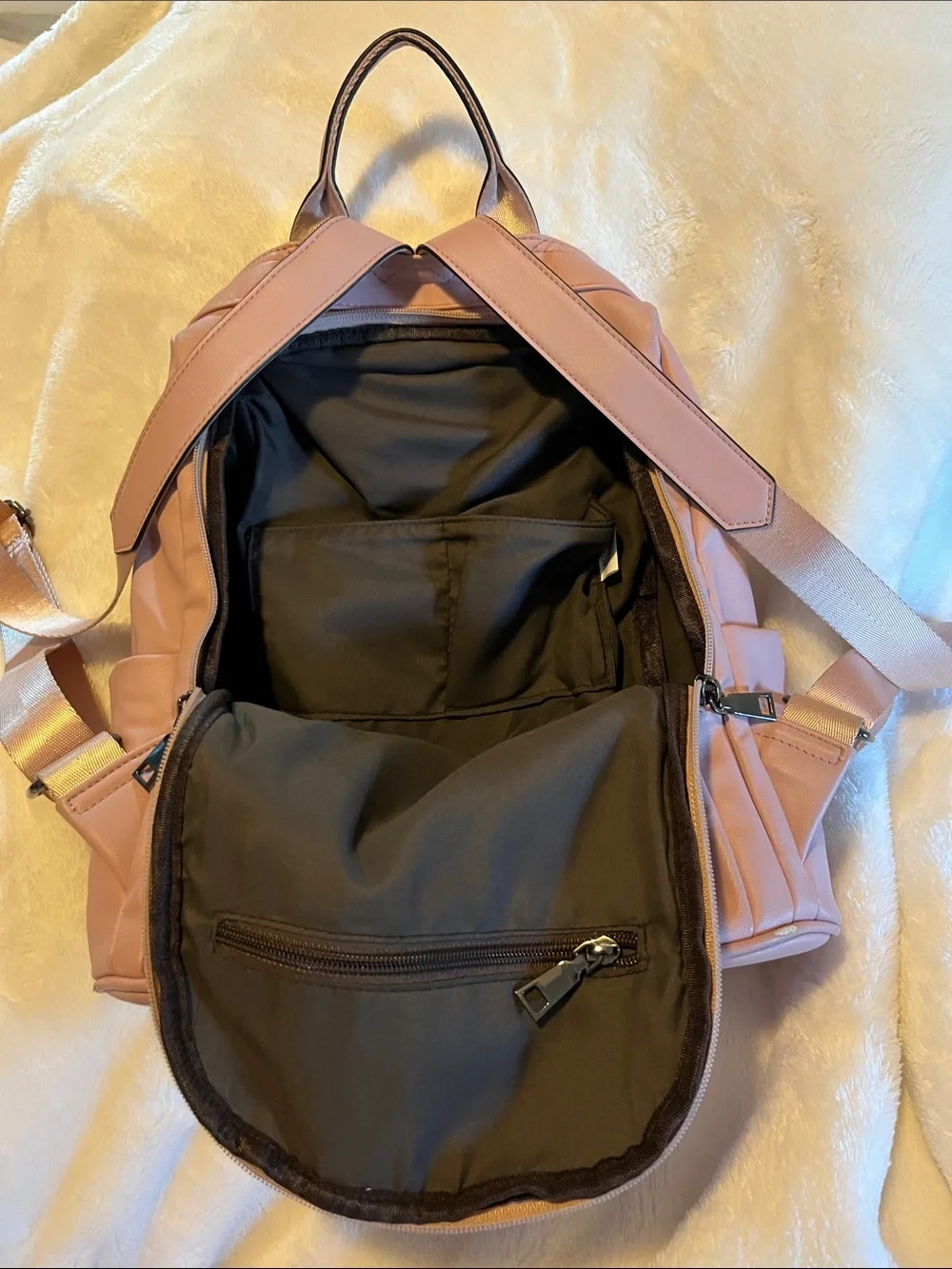 Stylish Blush Pink Women’s Backpack Tote